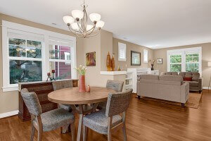 Seattle staged Sand Point Modern Townhouse
