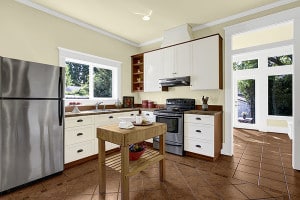 Seattle staged Ballard Neighborhood Craftsman Kitchen