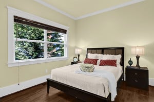 Seattle staged Ballard Neighborhood Craftsman bedroom