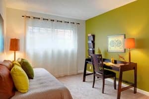staged Capitol Hill Condo home office