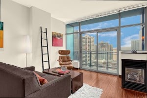 Cristalla Condominium Staged Living & Dining Room