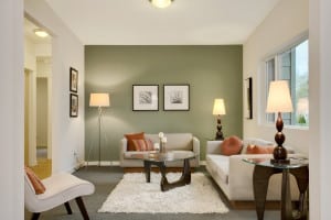 Staged Living Room - Mid Century Home