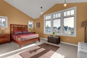 Staged Ravenna House master bedroom, Seattle Staged to Sell