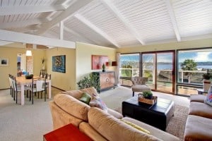 Staged Seattle Sand Point Mid Century home