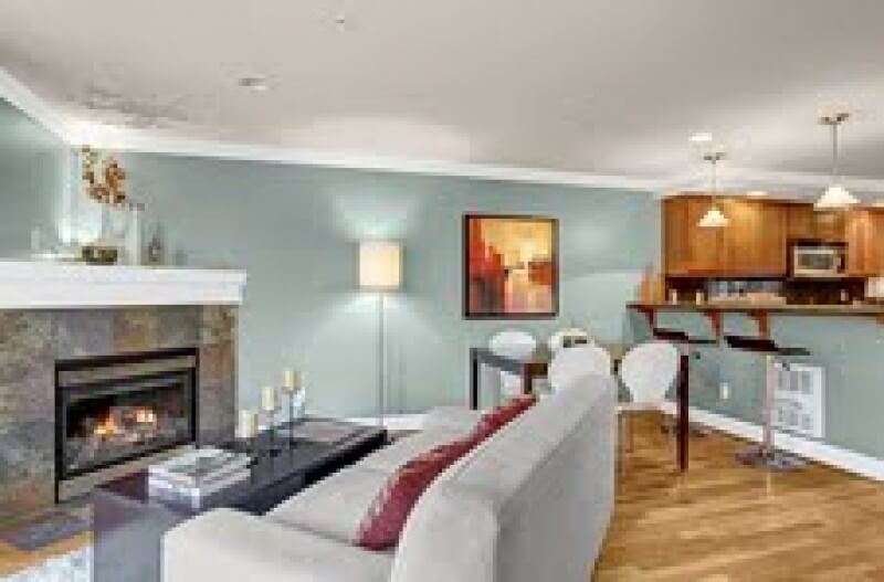 Staged West Seattle Modern Home Living Room