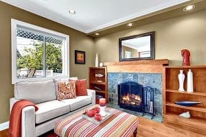 staged living room by seattle staged to sell
