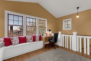 Ravenna Home study and lounge area staged by Seattle Staged to Sell