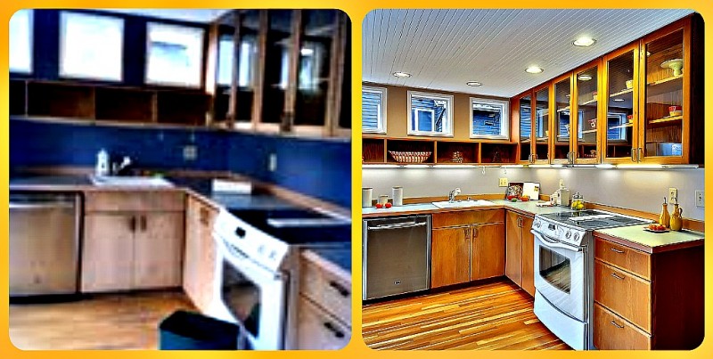 Staged kitchen Seattle home staging company