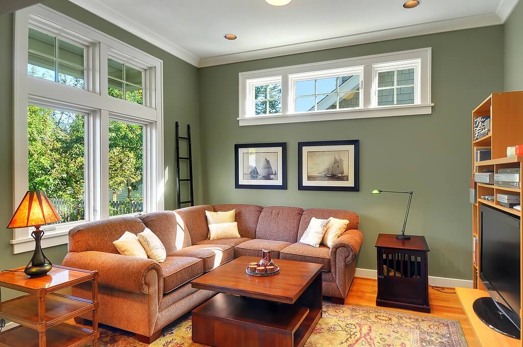 staged craftsman style family room