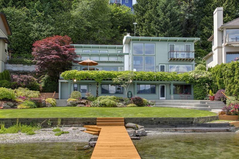 Waterfront Home Exterior Lake Washington Bellevue
