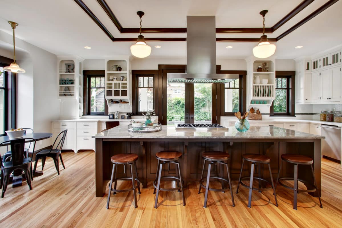 luxury remodeled craftsman home kitchen