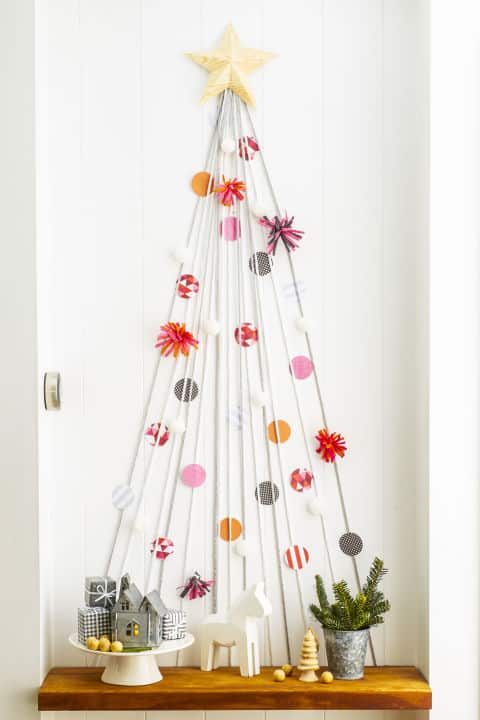 String Christmas Tree Wall Christmas Tree Christmas Home Decor Ideas