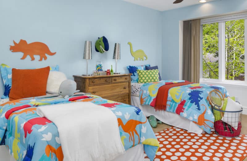 Luxury Mercer Island Home Staging Kid's Bedroom Design