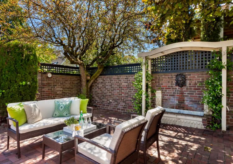 Outdoor Patio Home Staging Queen Anne Seattle Washington
