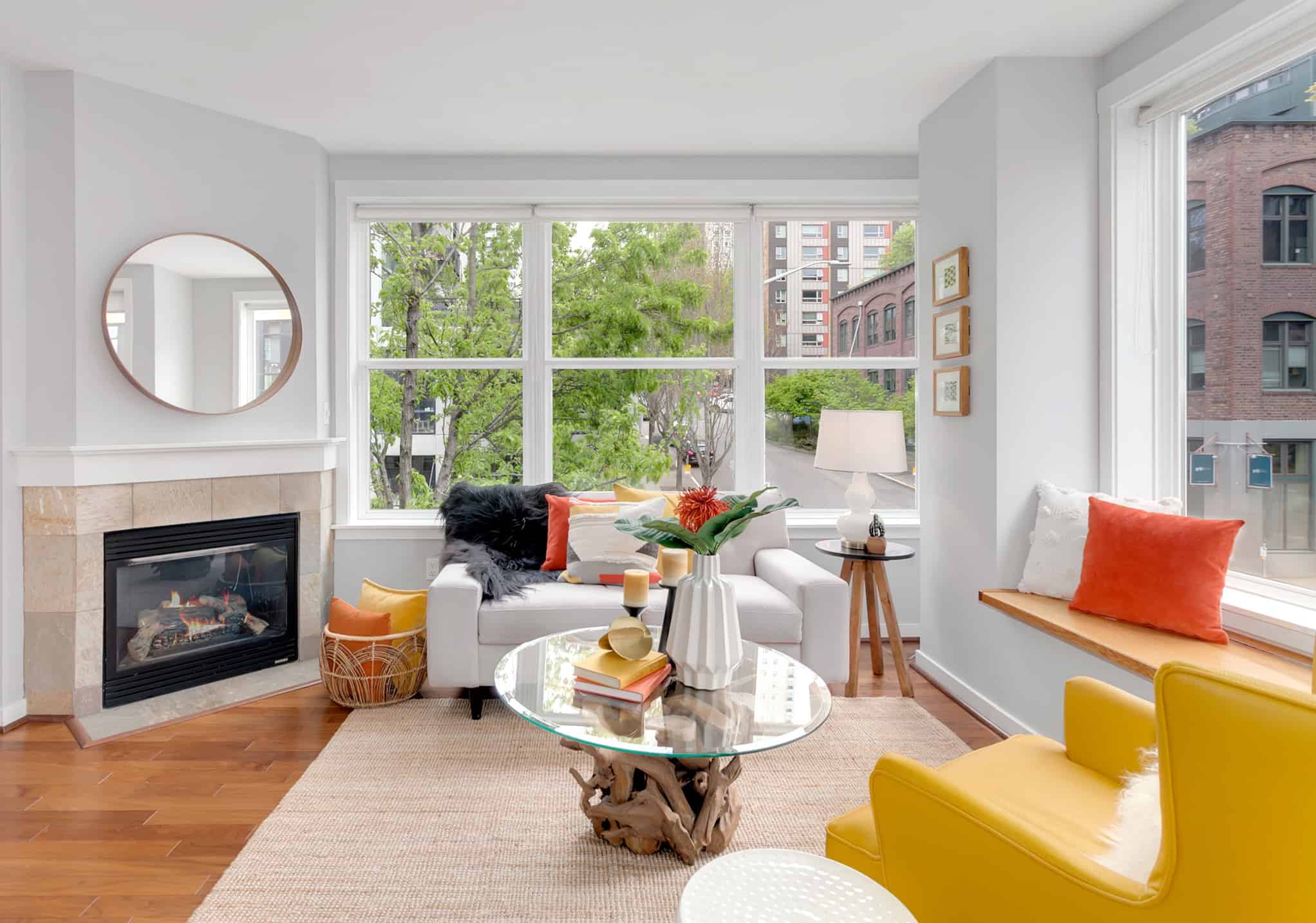 Belltown Seattle Home Staging Living Room