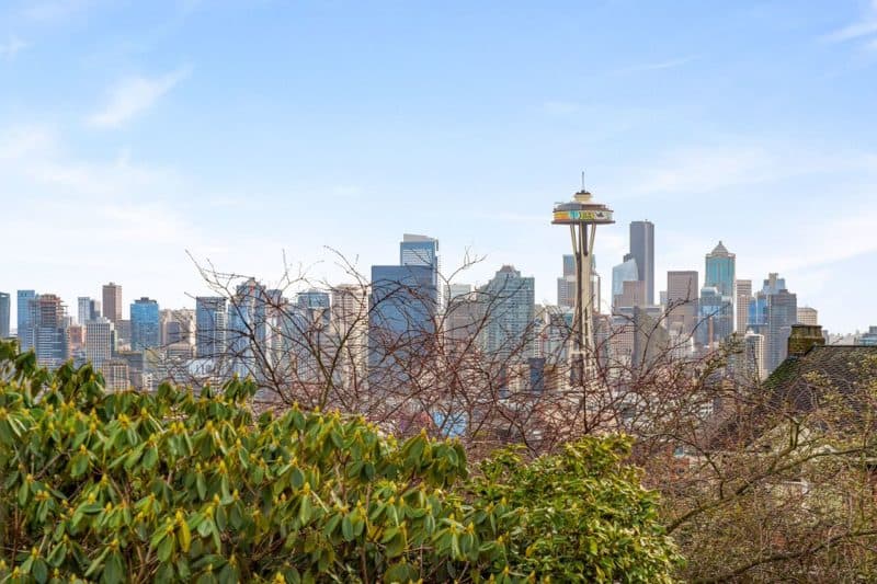 View from staged Queen Anne home