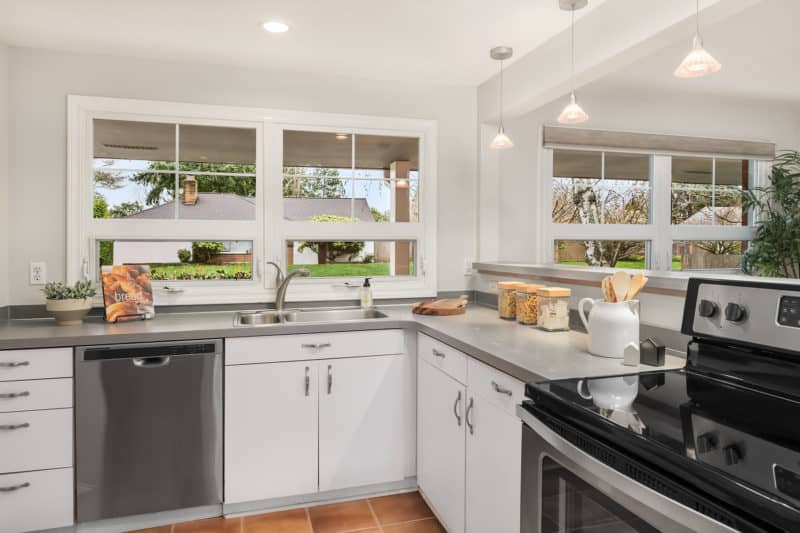 kitchen in hip wedgwood midcentury home seattle