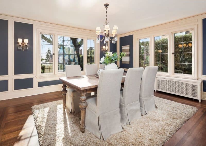Seattle Highland Drive mansion transitional style dining room