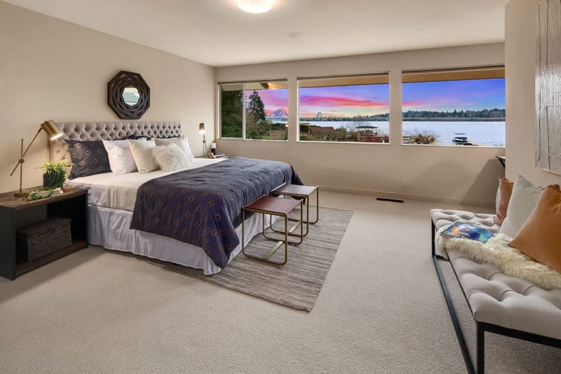 staged guest bedroom