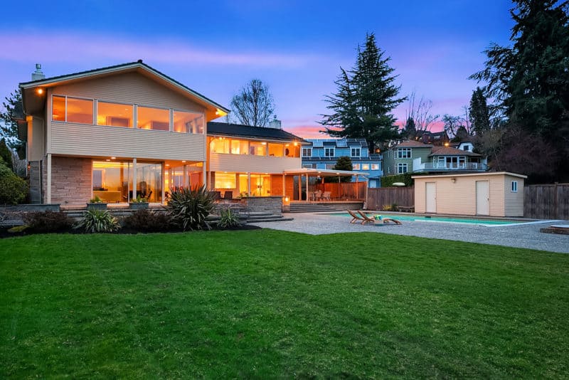 Midcentury Laurelhurst Luxury Home Exterior