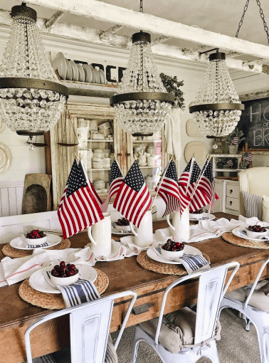 fancy fourth of july table decorations