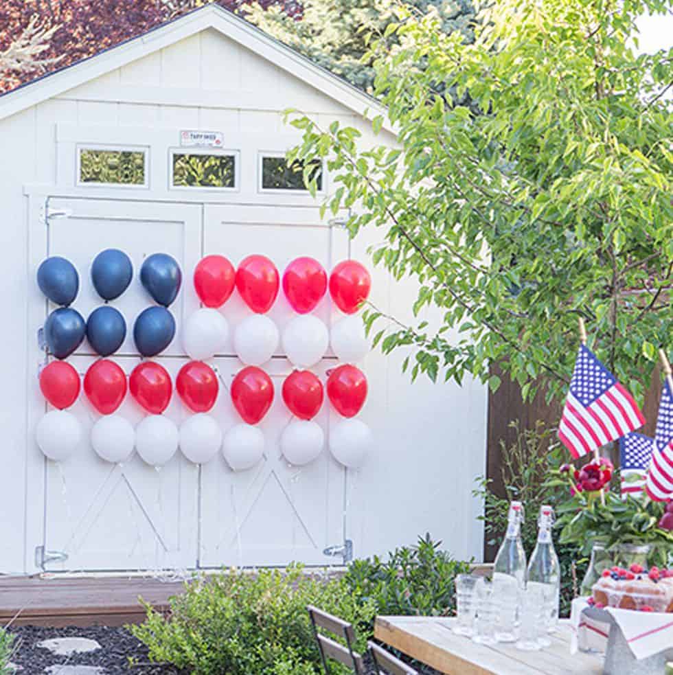 fourth of july balloon decorations