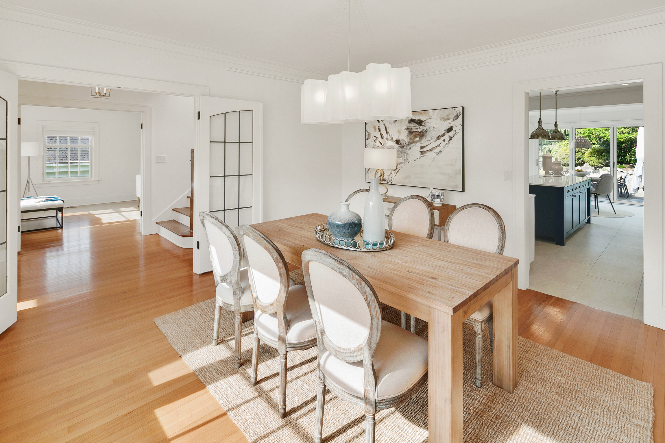 staged dining room