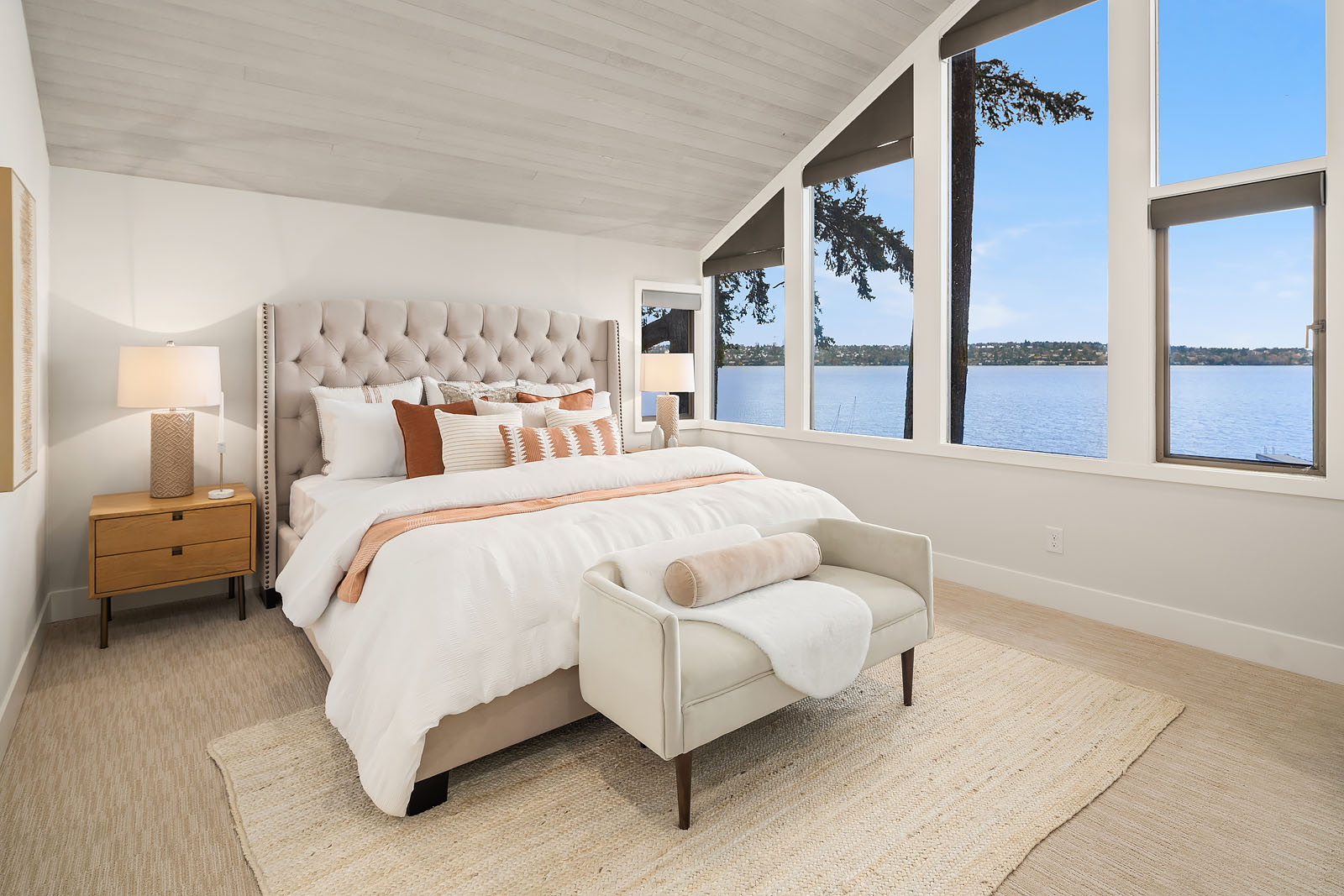 staged neutral bedroom 