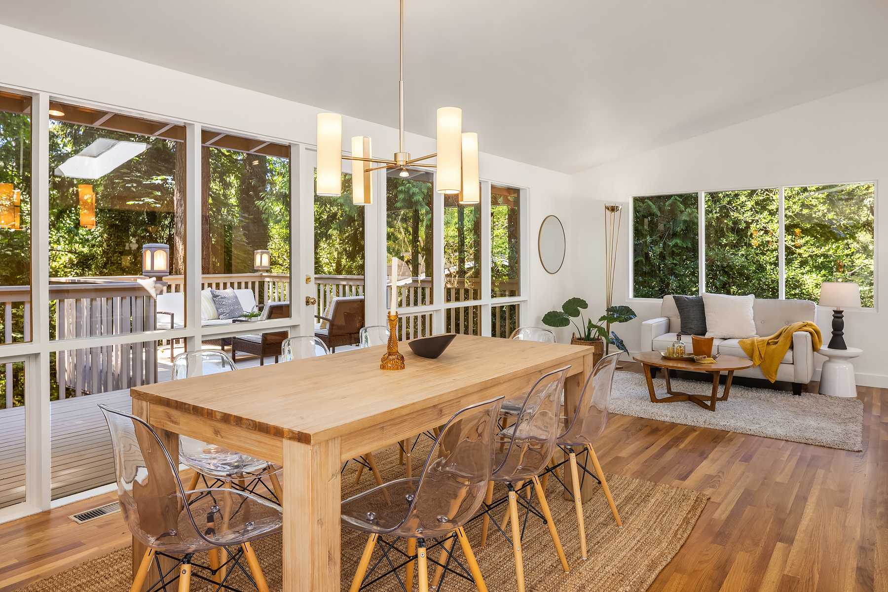 mercer island wa home staging design living and dining areas