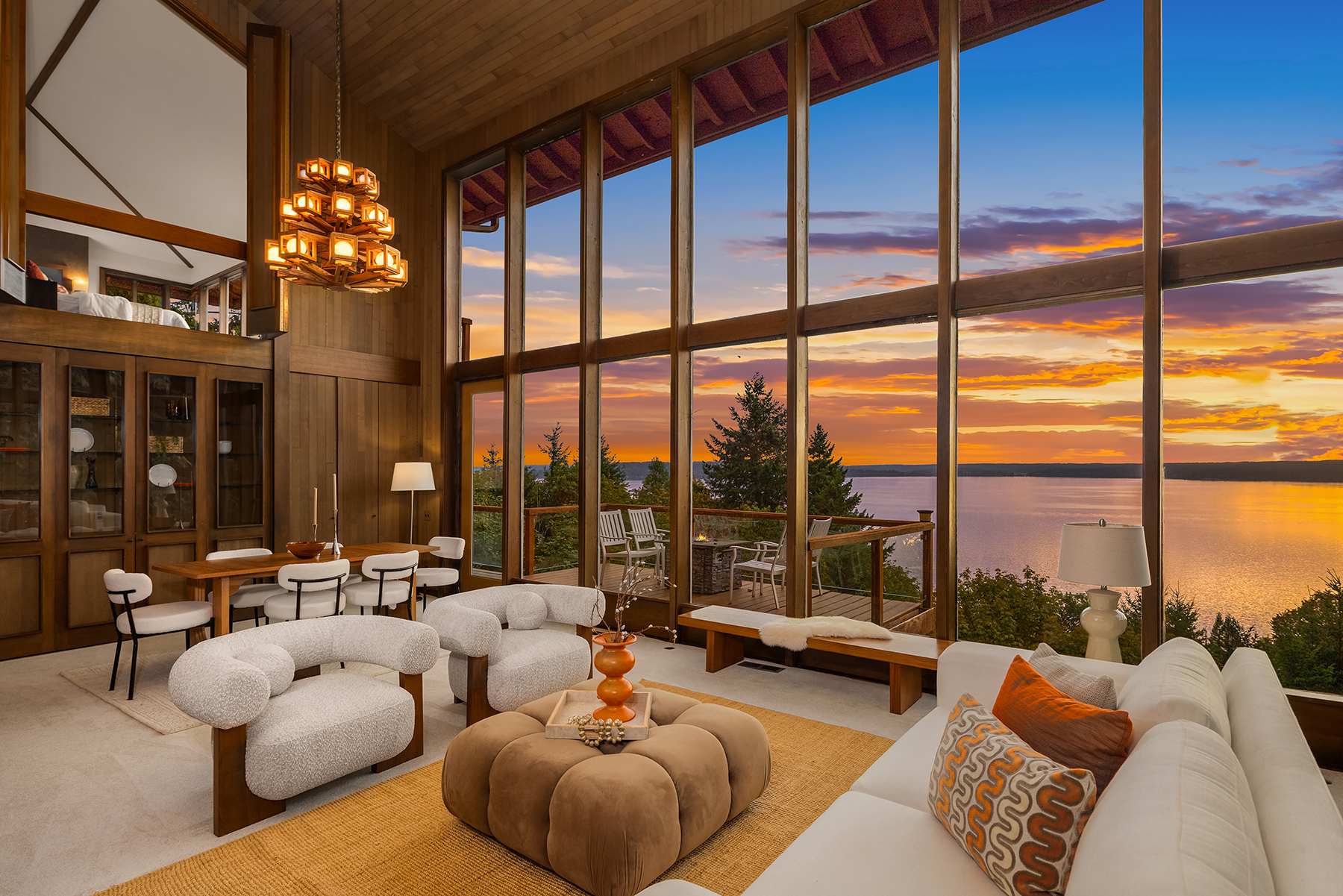 Jay Kipp Burien Waterfront Luxury Listing Staged Living and Dining areas