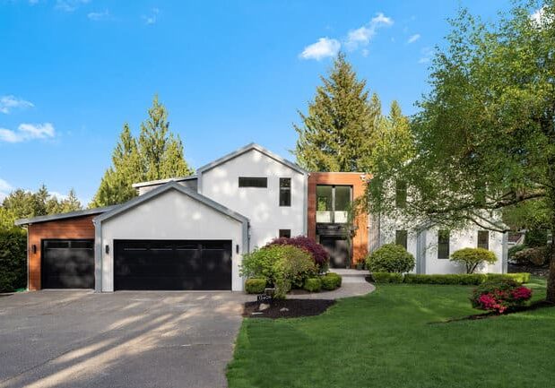 Home exterior with garage