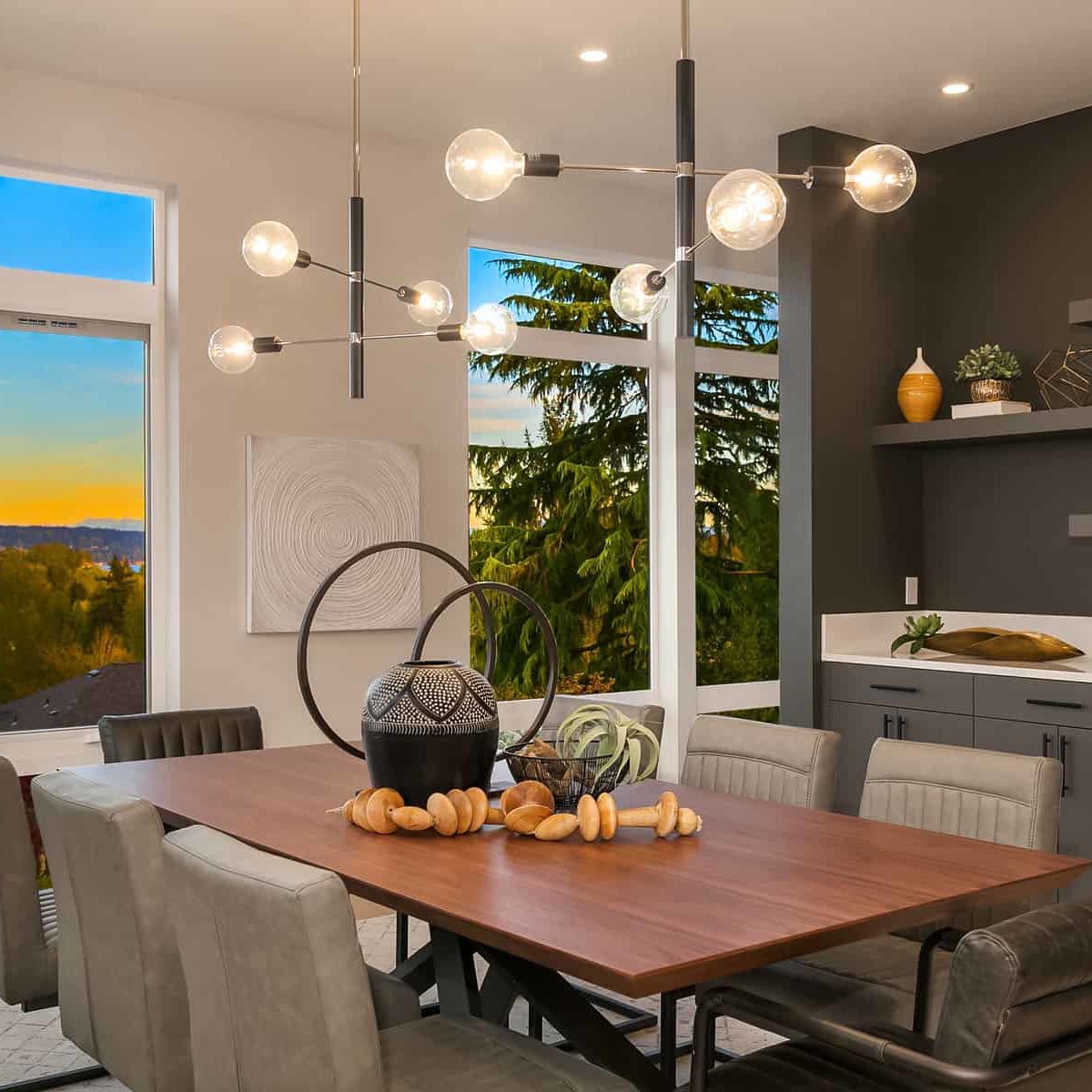 Luxury Staged View Ridge Dining Room